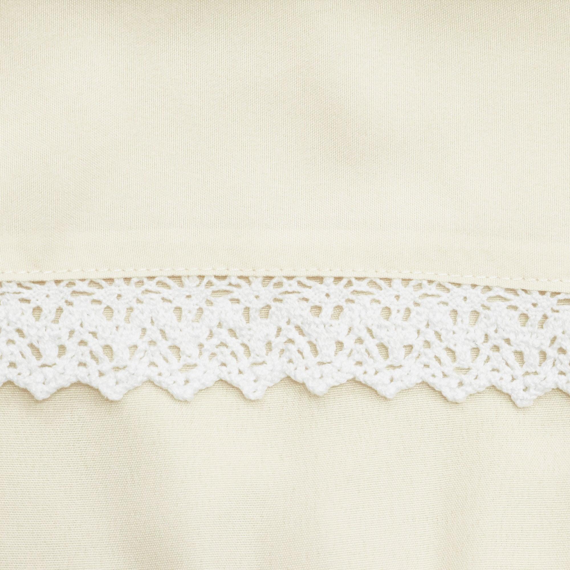 Lace Ruffle Window Curtain Panel