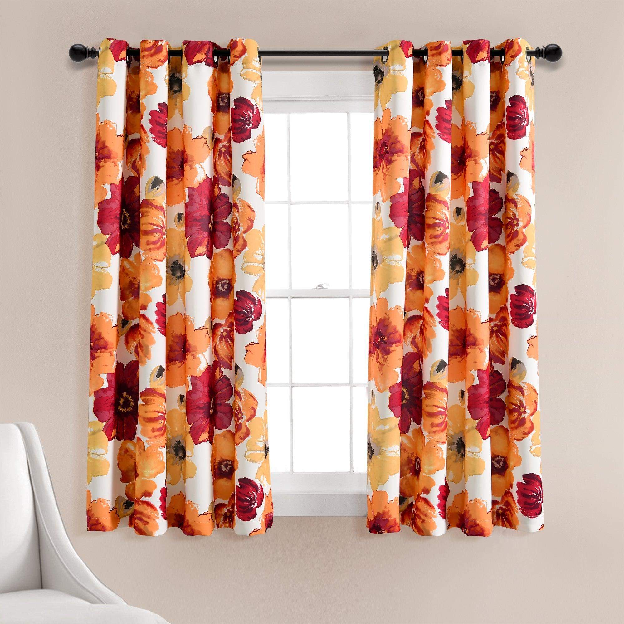 Leah Light Filtering Window Curtain Set