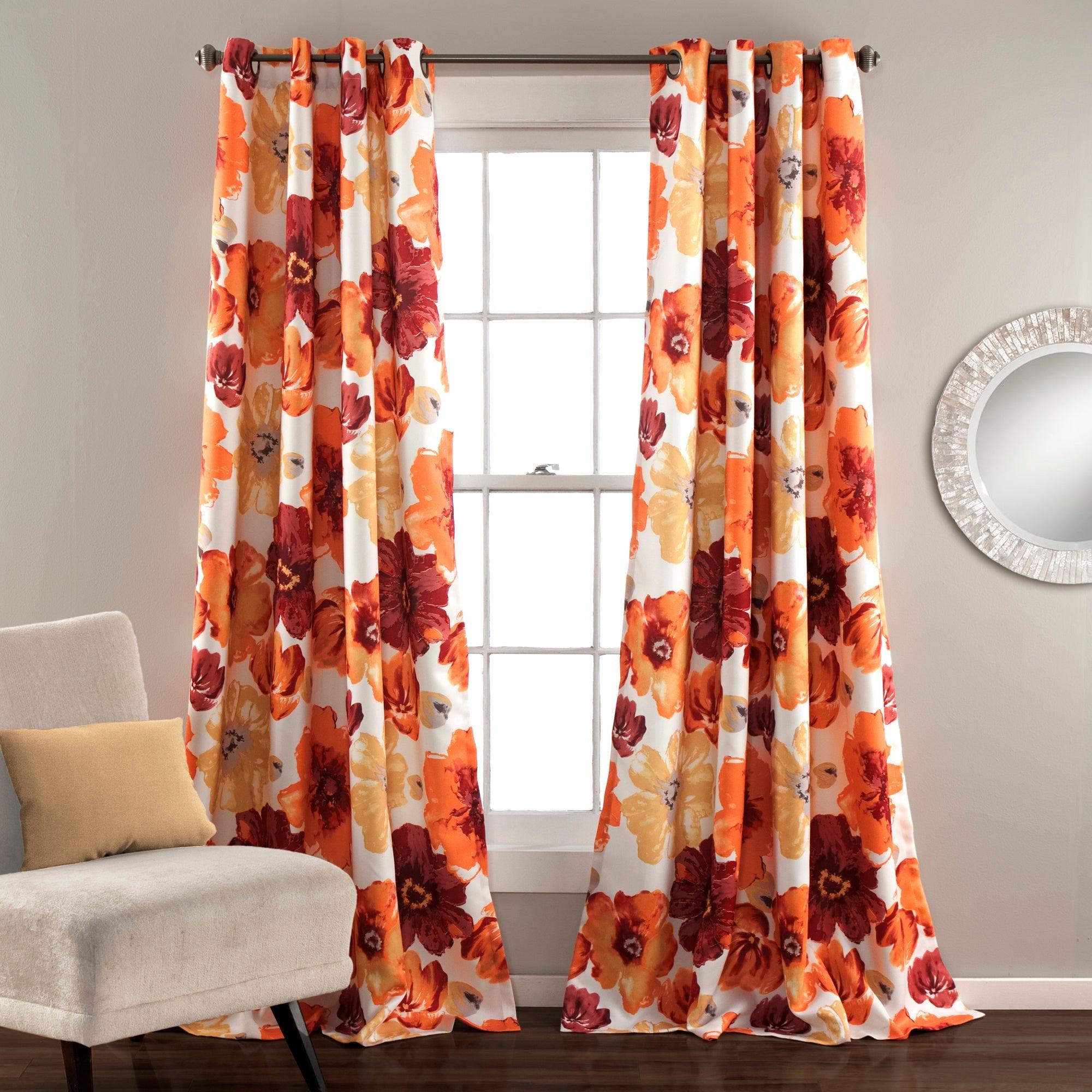 Leah Light Filtering Window Curtain Set