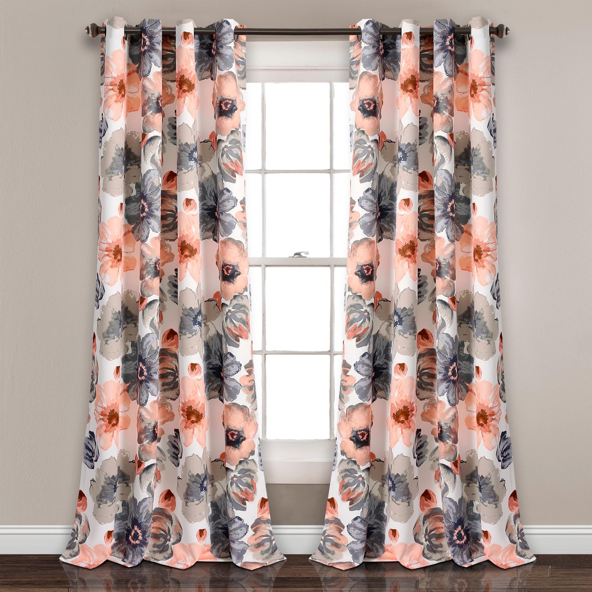 Leah Light Filtering Window Curtain Set