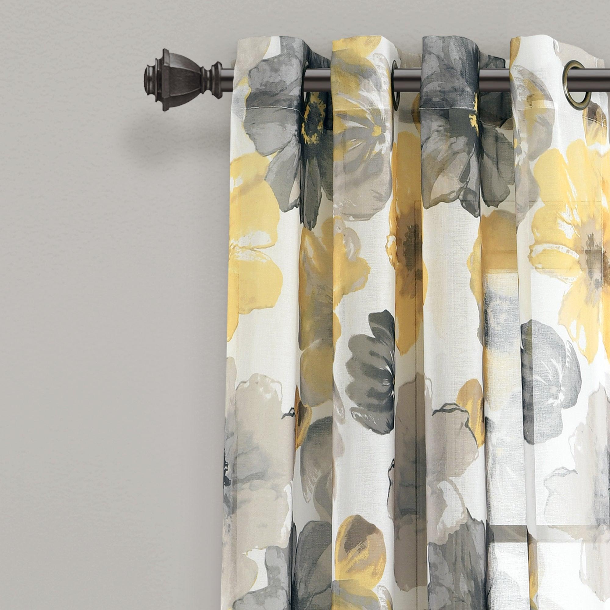 Leah Sheer Window Curtain Panel Set