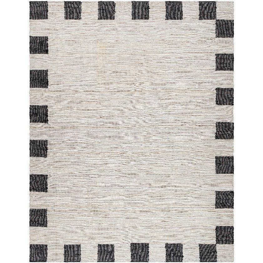 Lev Modern Black Area Rug