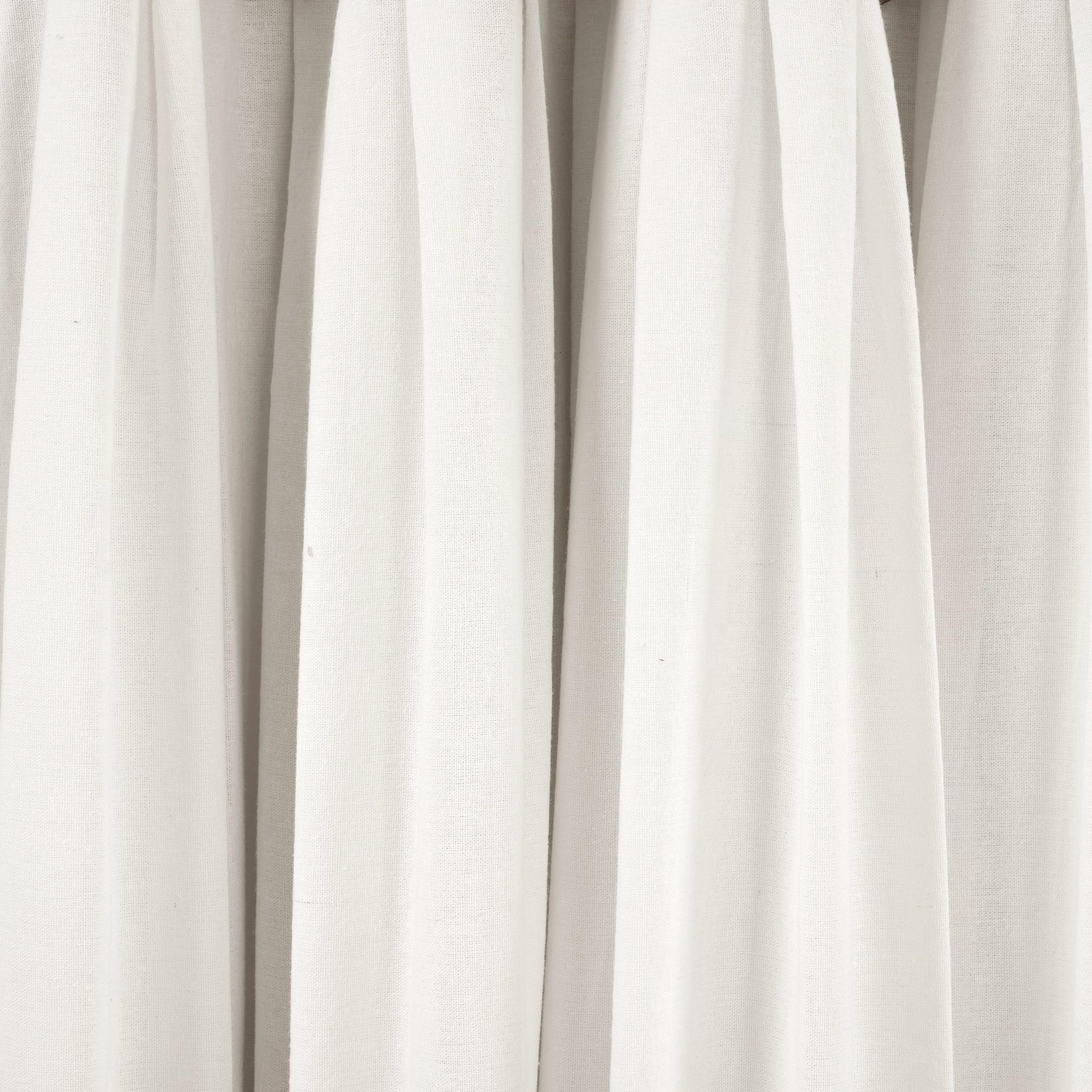 Linen Button Lined 100% Blackout Window Curtain Panel