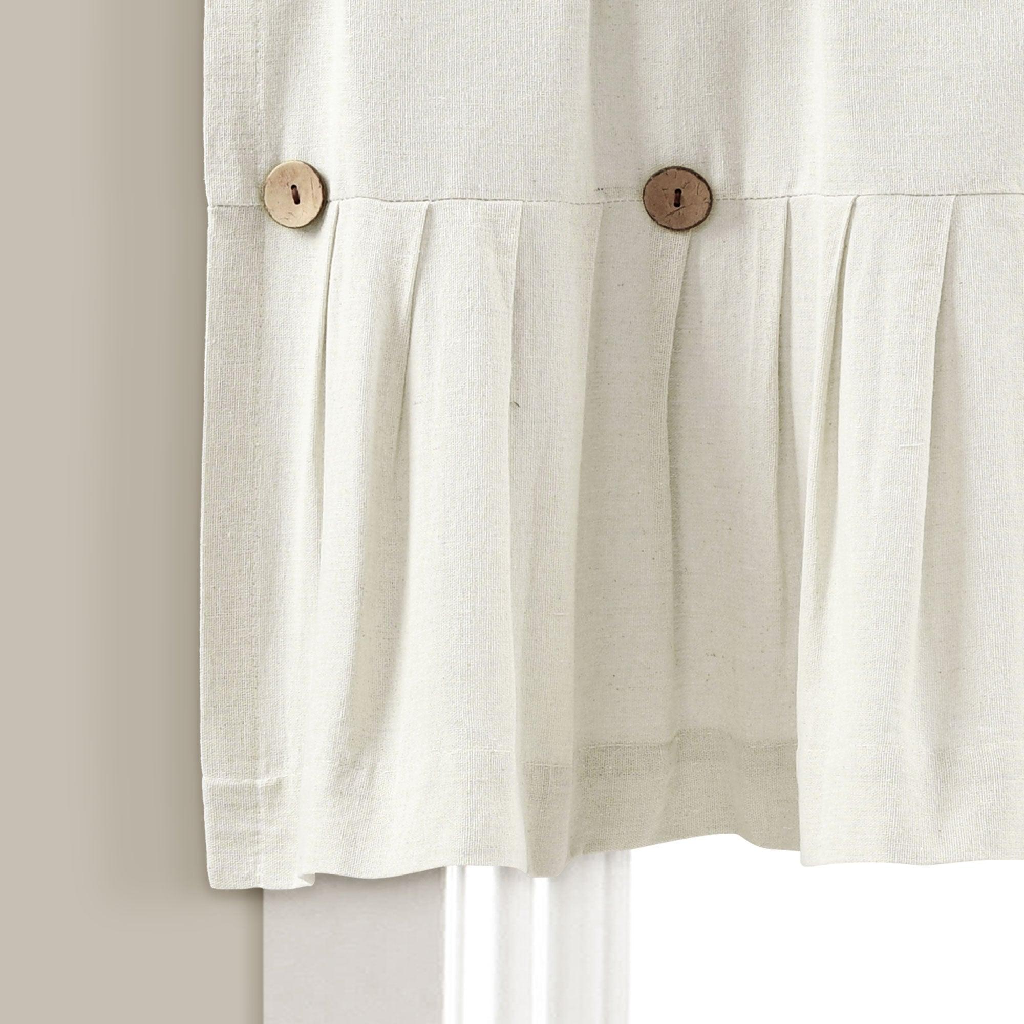 Linen Button Valance