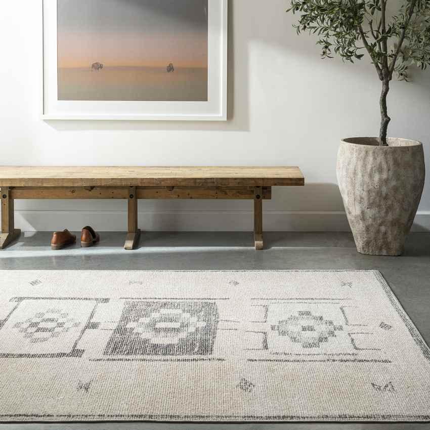 Lisa Global Charcoal/Beige Area Rug