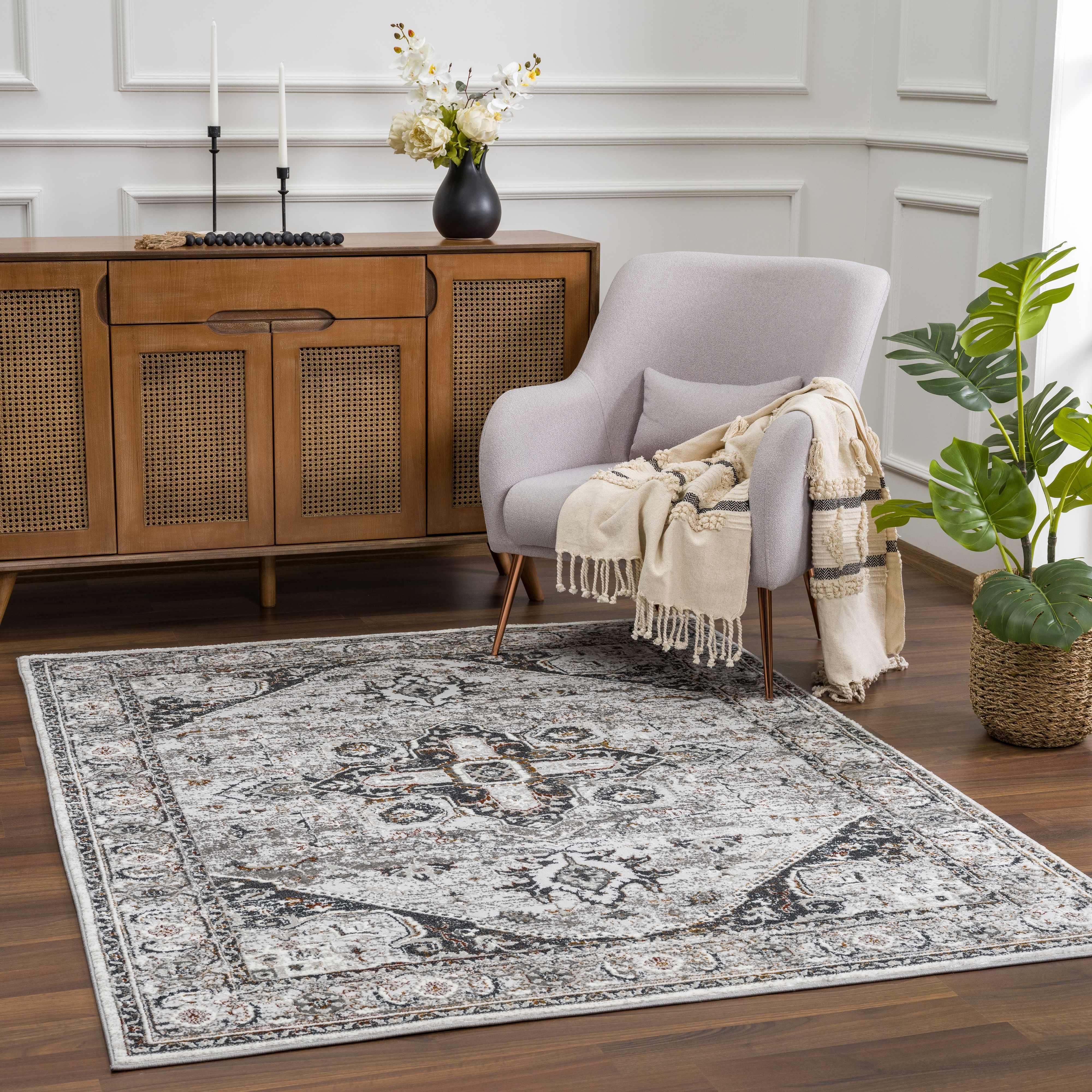 Liverpool Dark Gray Area Rug