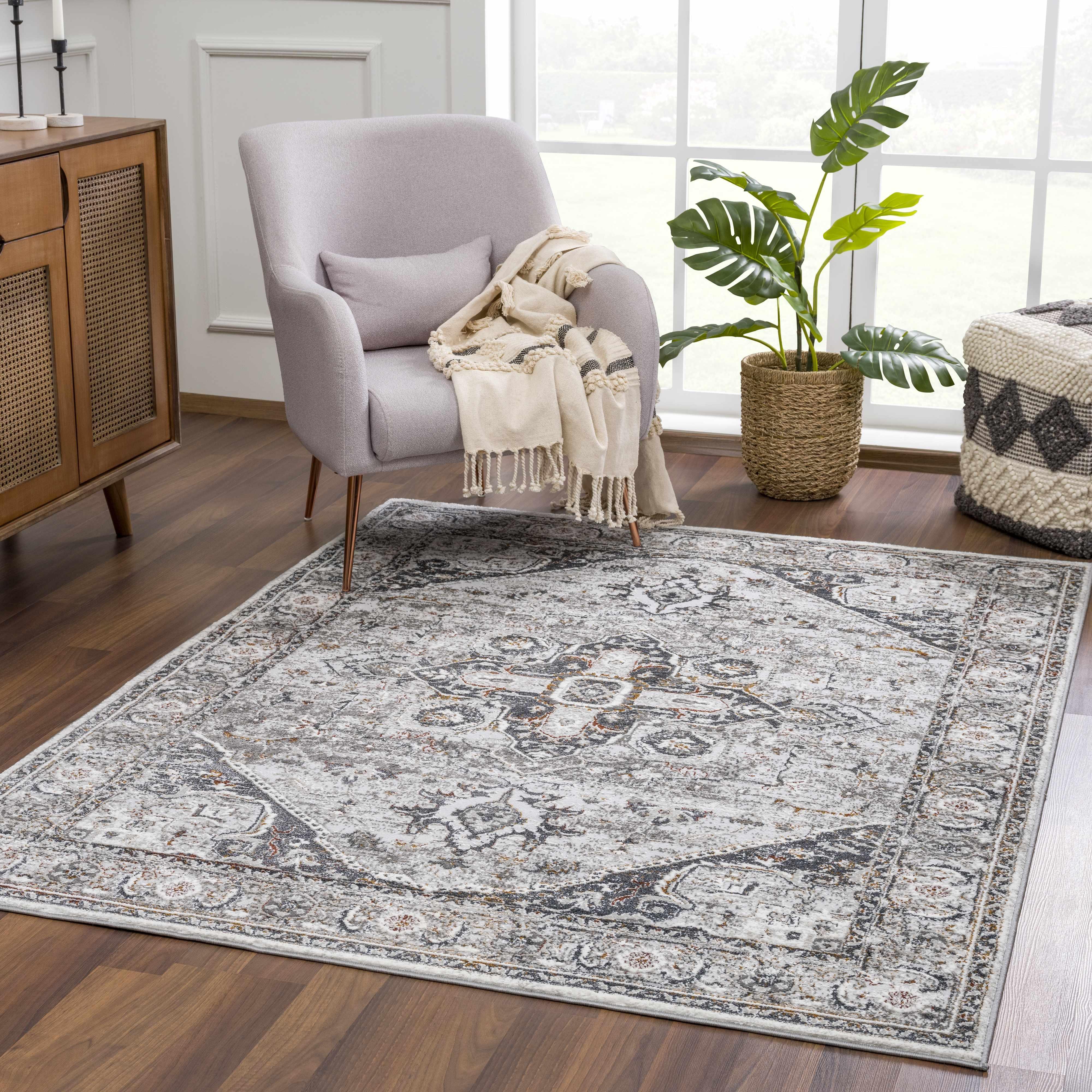 Liverpool Dark Gray Area Rug