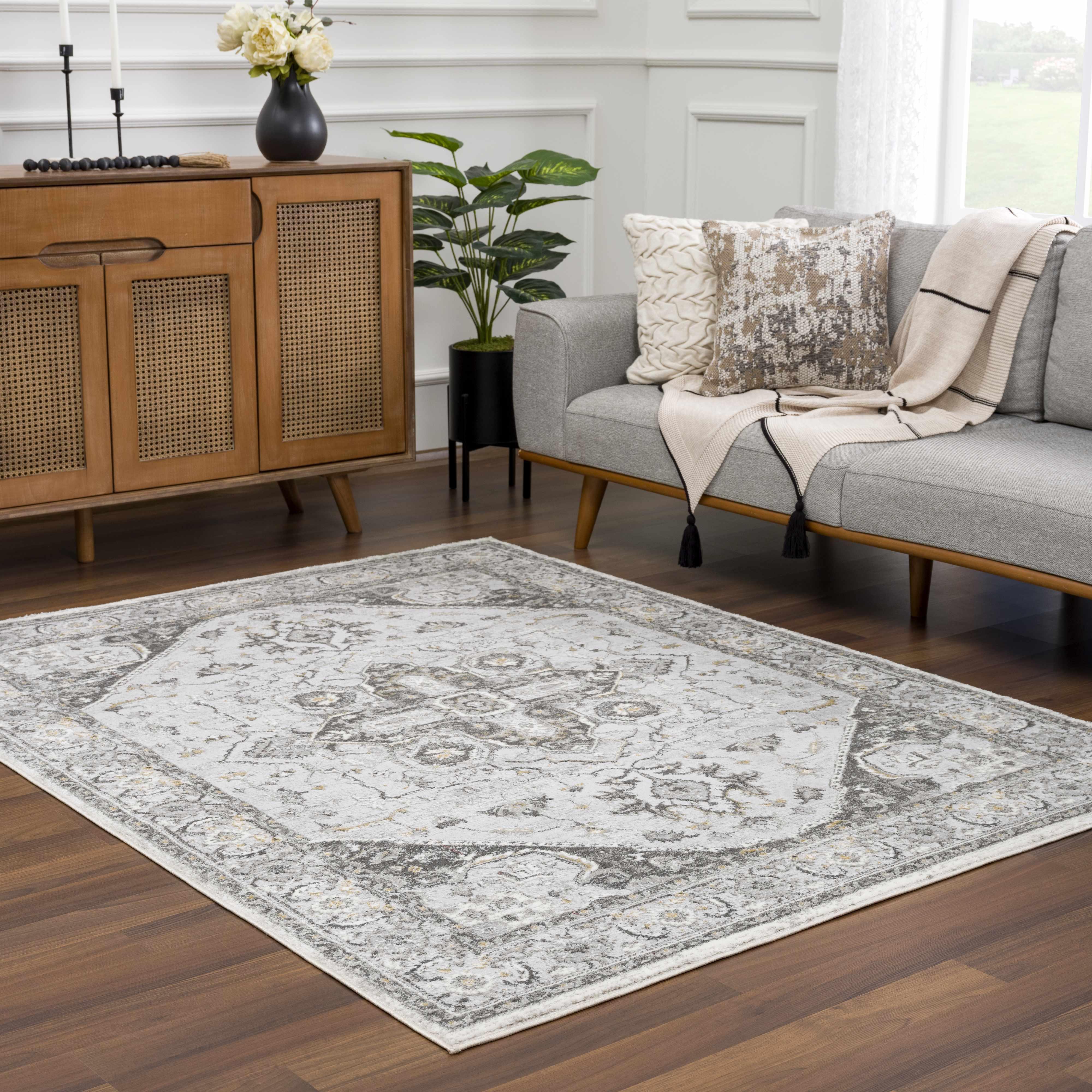 Liverpool Light Gray Area Rug