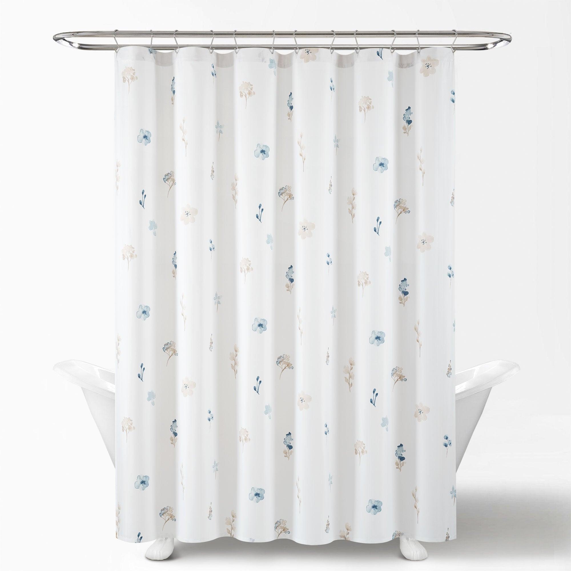 Livia Flora Silver-Infused Antimicrobial Shower Curtain