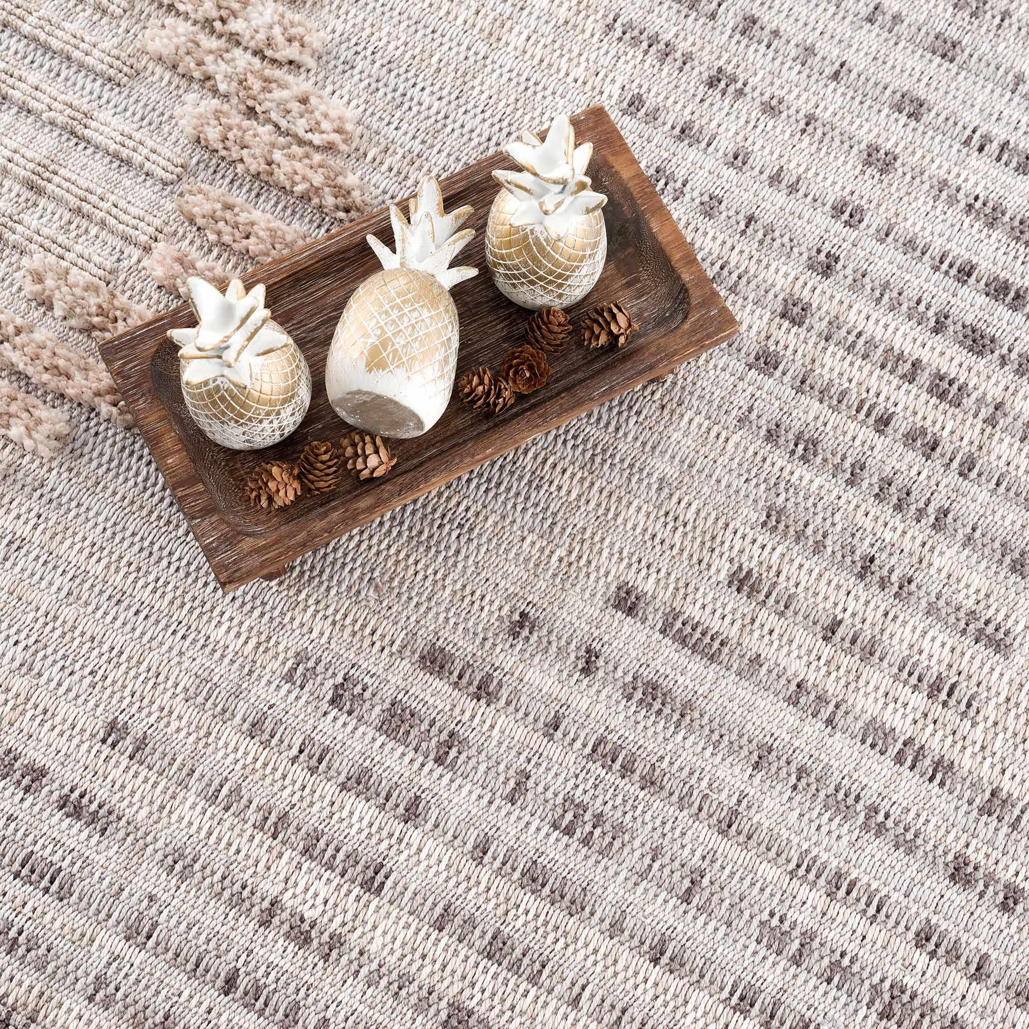 Maulawin Cream High-Low Area Rug