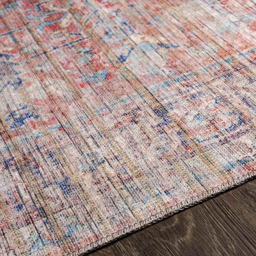 Medaryville Traditional Blush Washable Area Rug