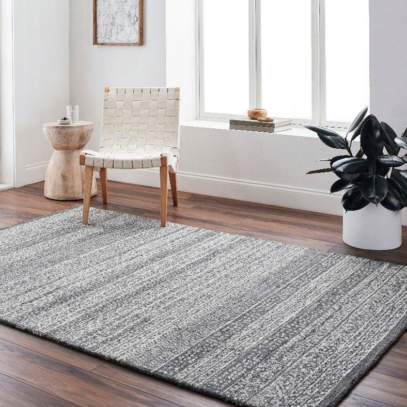 Melun Global Charcoal/Cream Area Rug