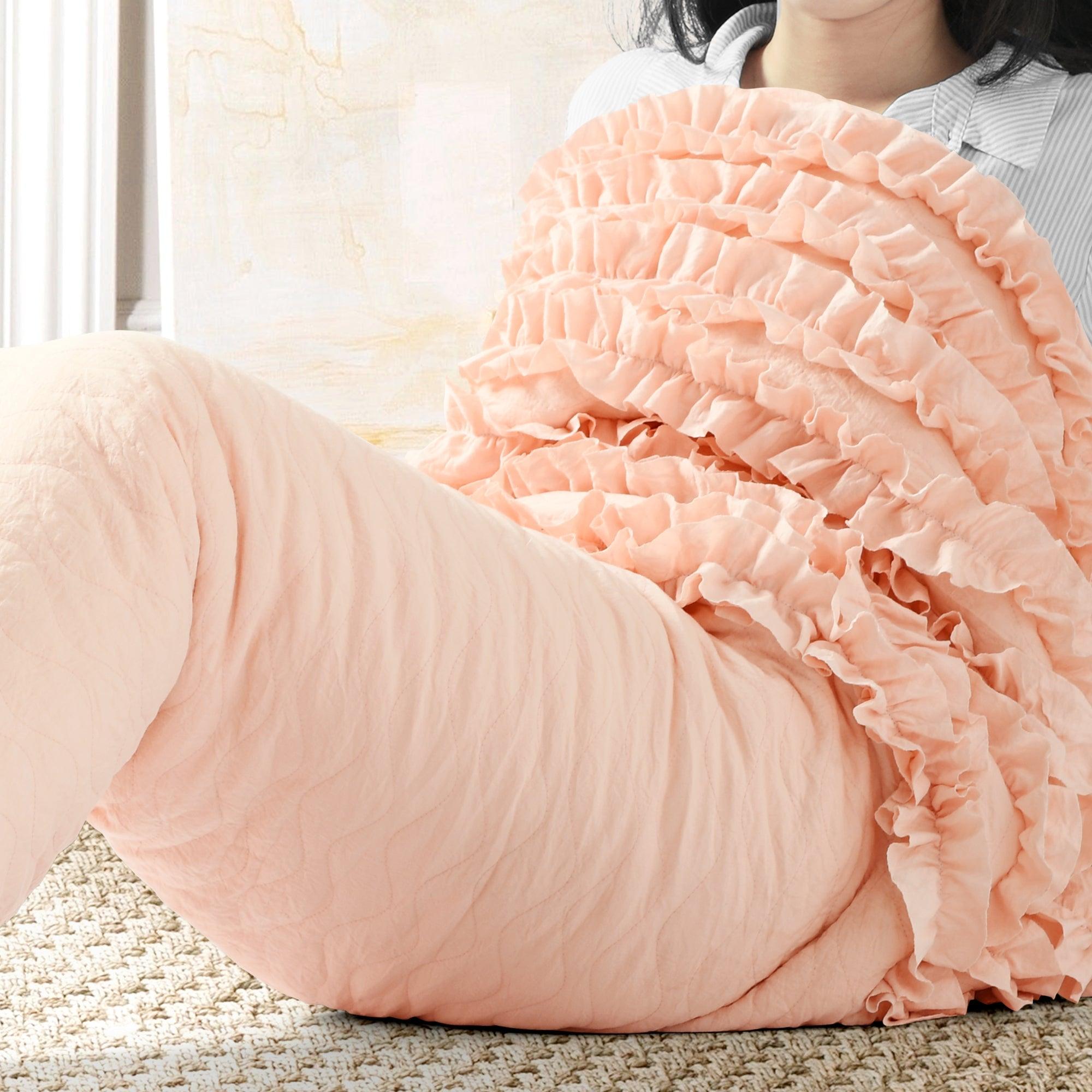 Mermaid Ruffle Mermaid Shape Sherpa Throw