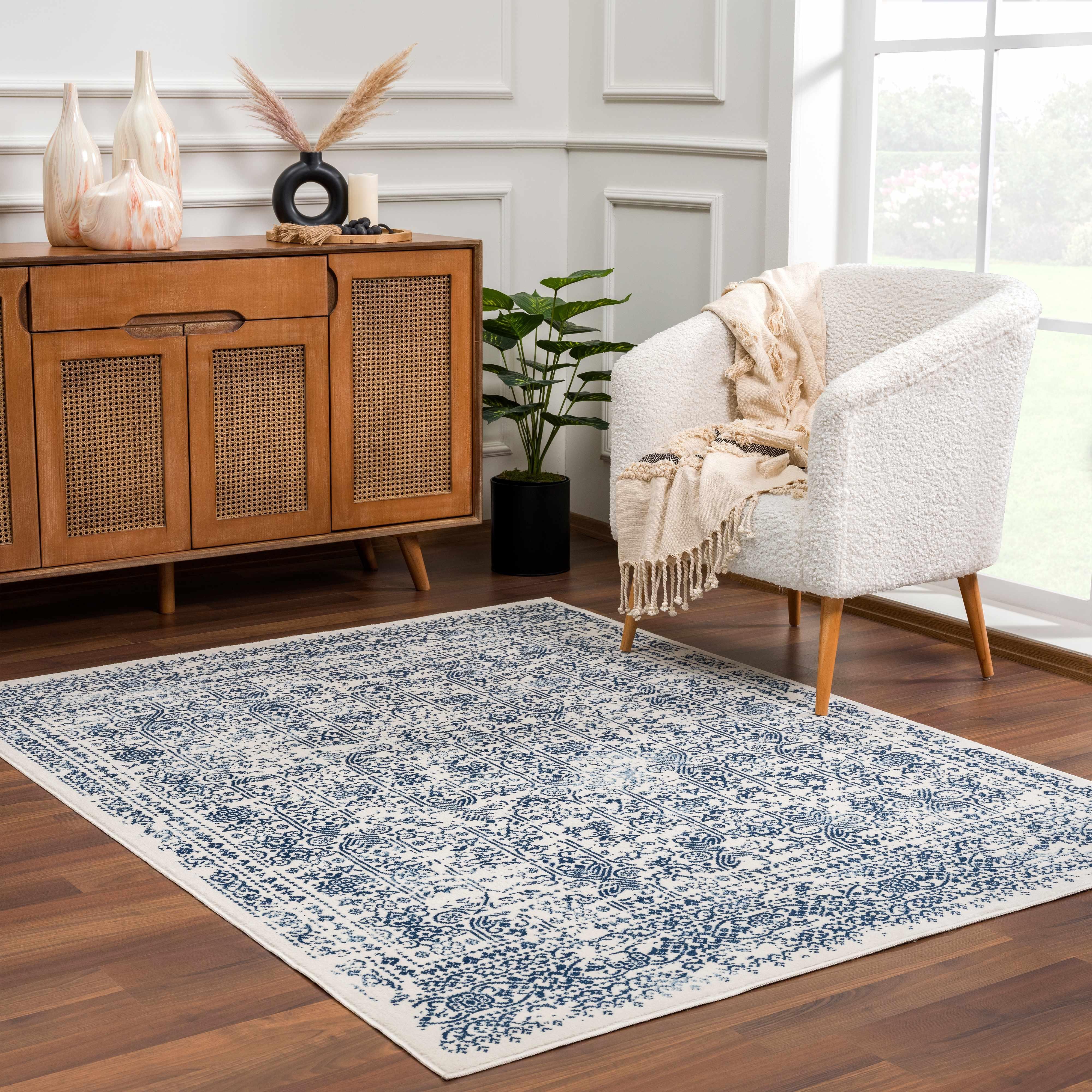 Michie Blue Area Rug