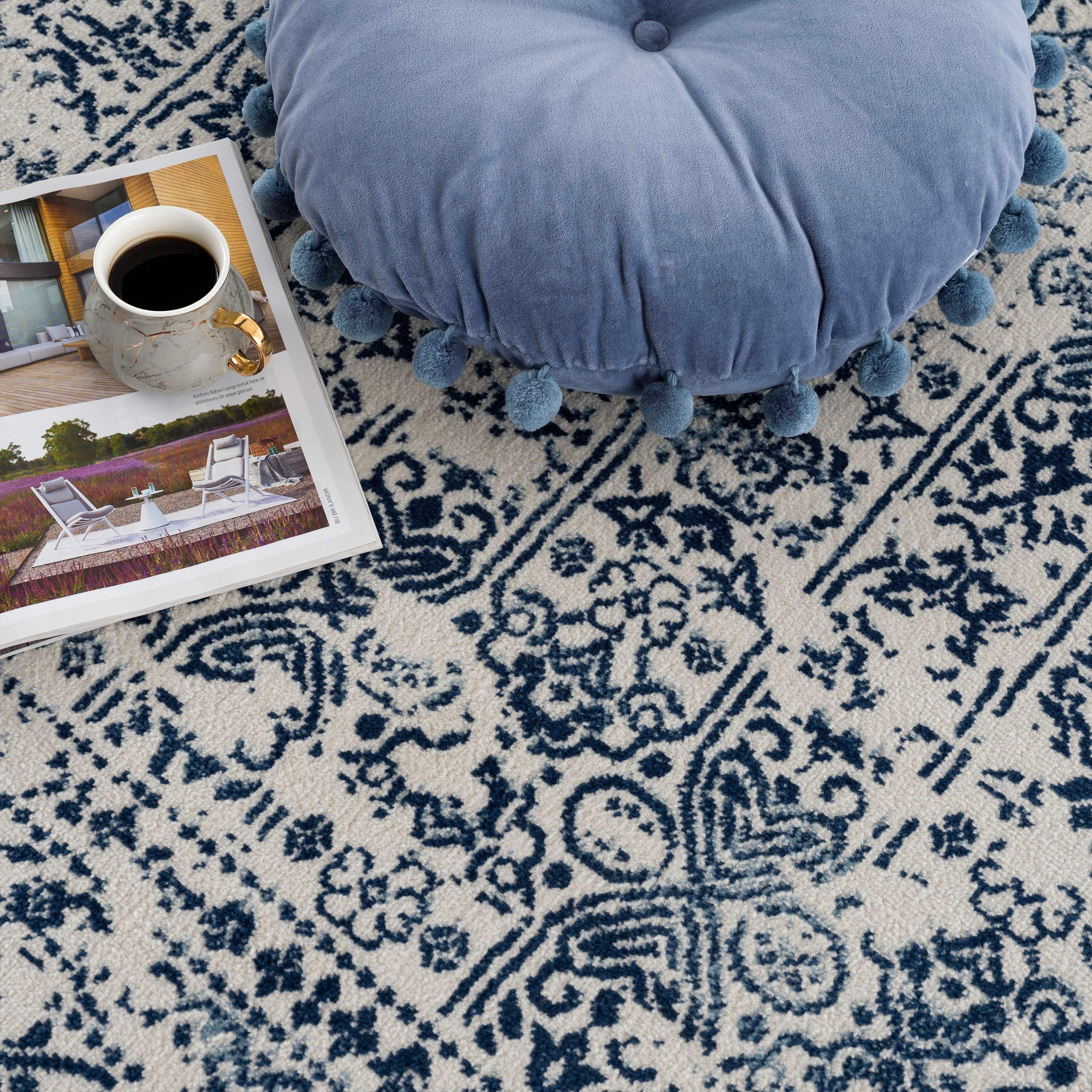 Michie Blue Area Rug