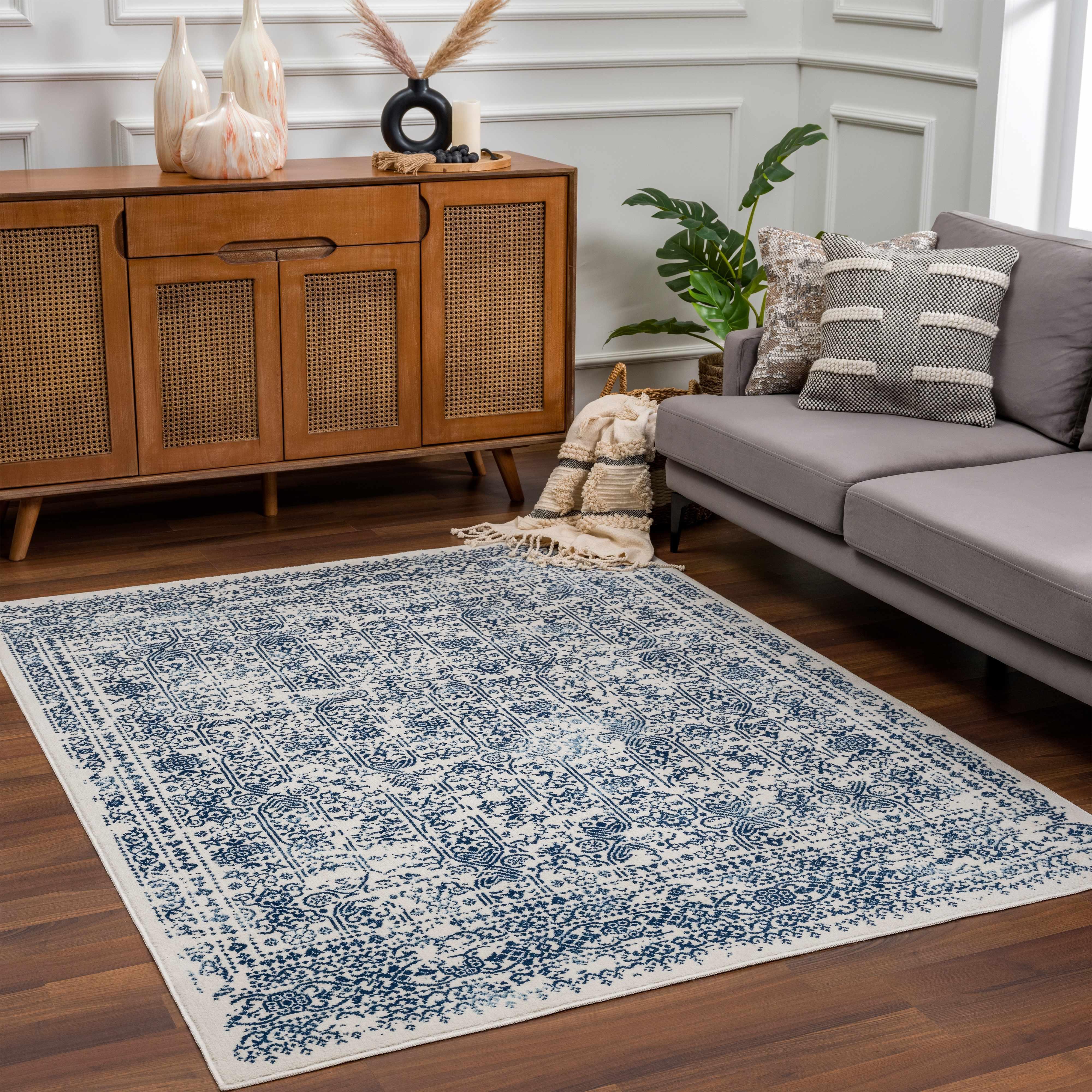 Michie Blue Area Rug