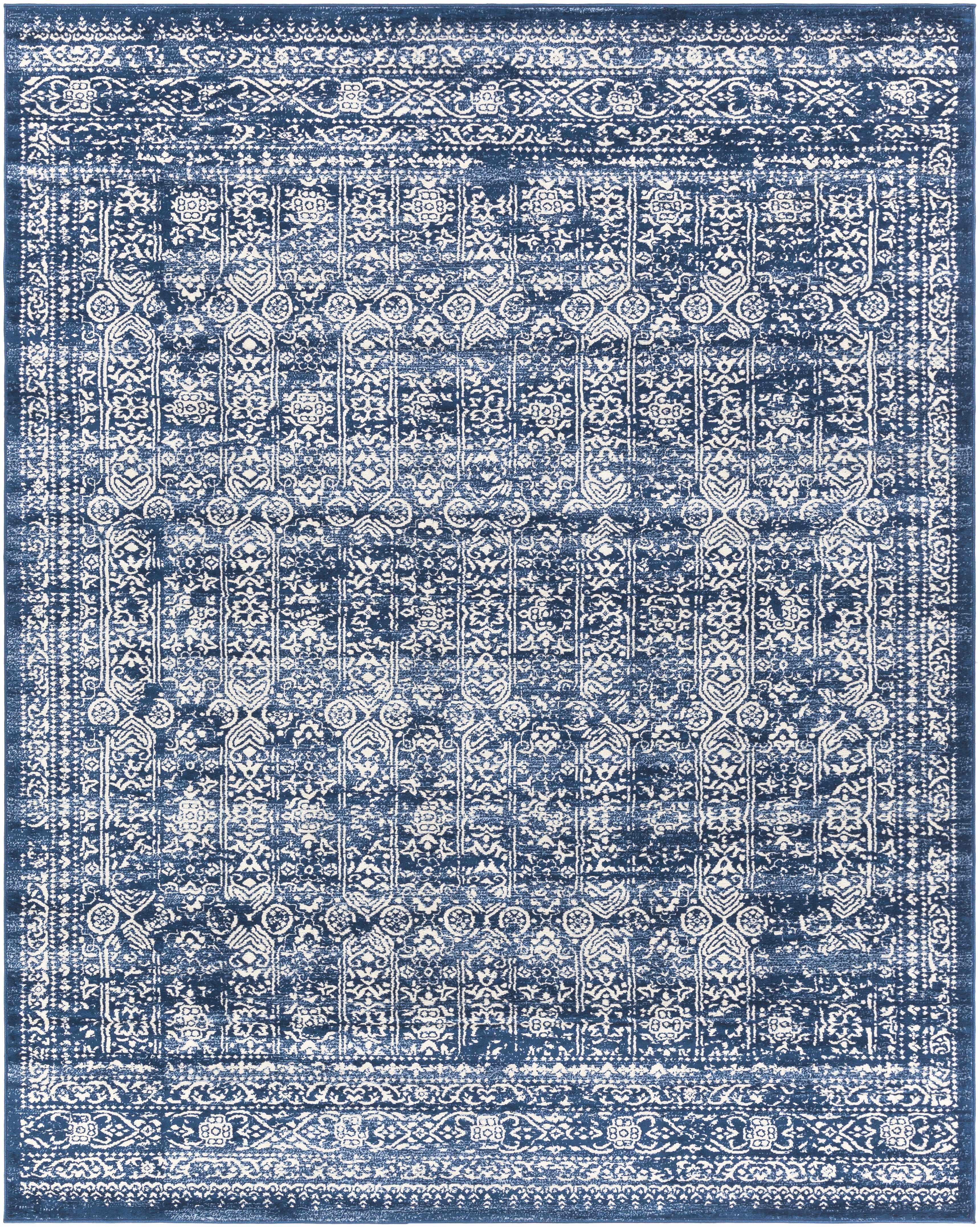 Michie Dark Blue Area Rug