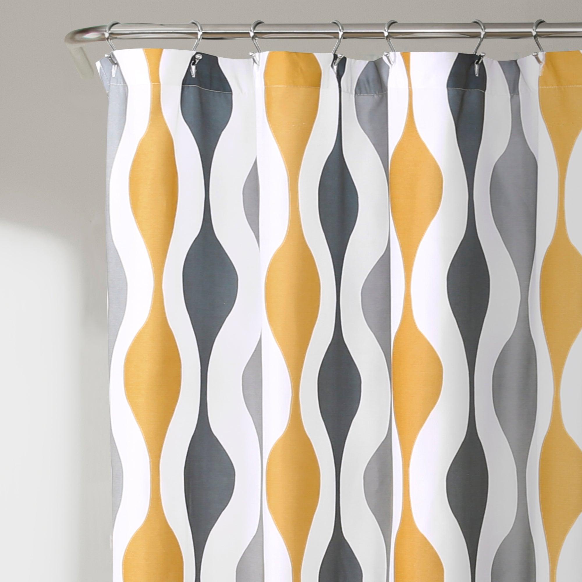 Mid Century Geo Shower Curtain