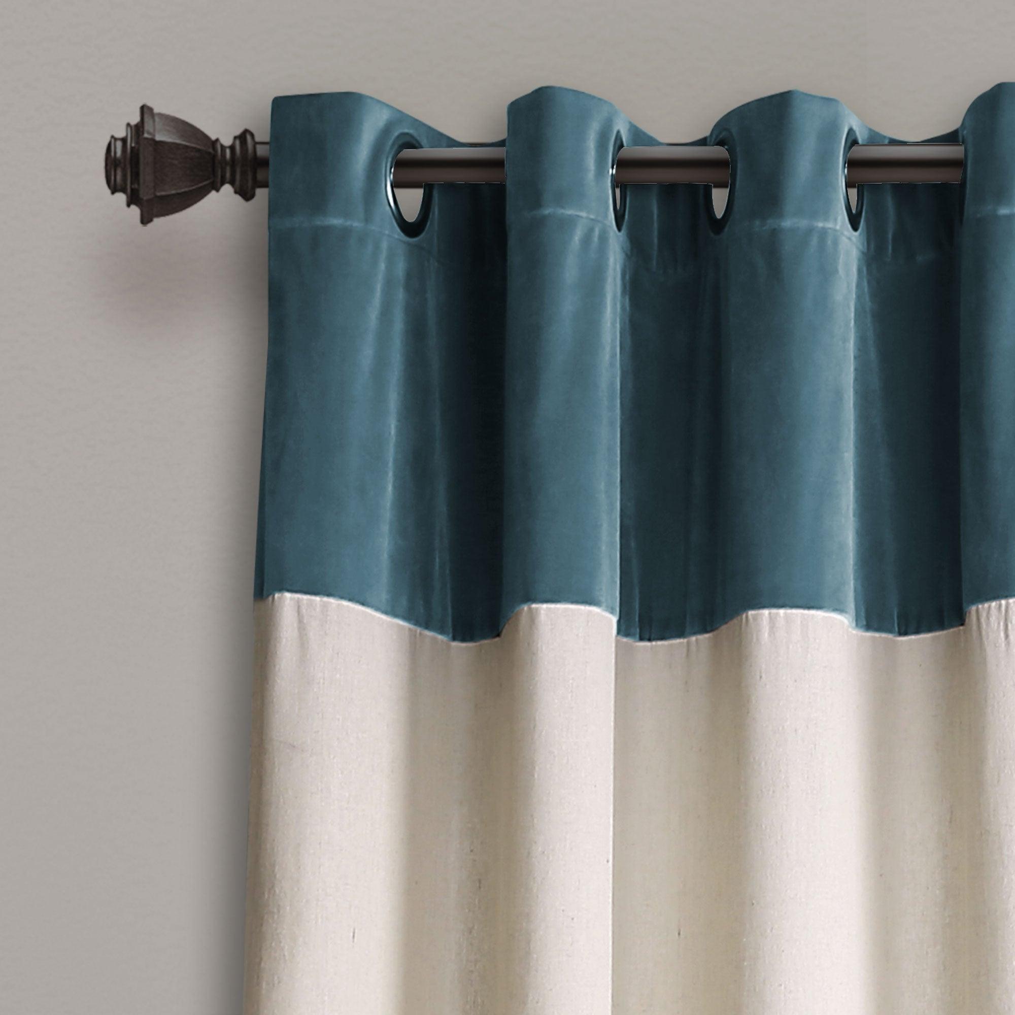 Milo Linen Window Curtain Panel Set