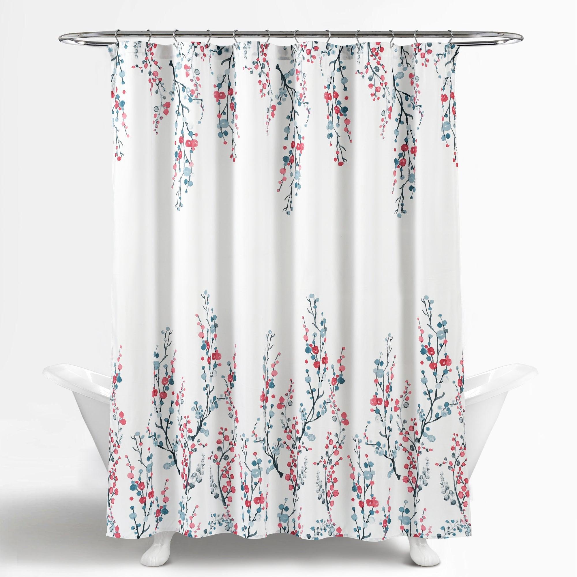 Mirabelle Watercolor Floral Shower Curtain