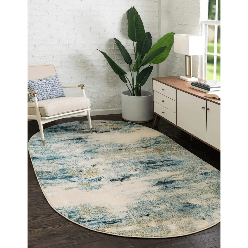 Modern designed avalon chromatic rug