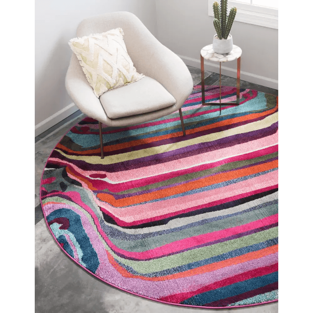 Modern designed destin chromatic rug