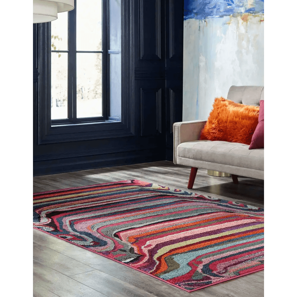 Modern designed destin chromatic rug