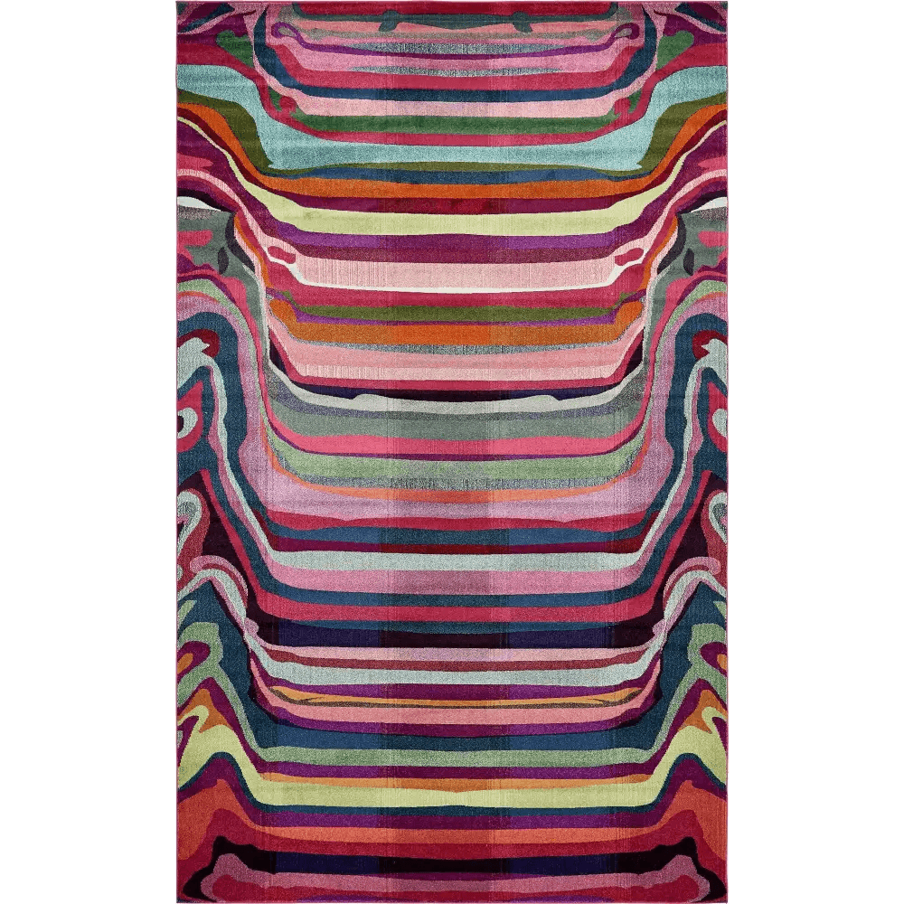 Modern designed destin chromatic rug