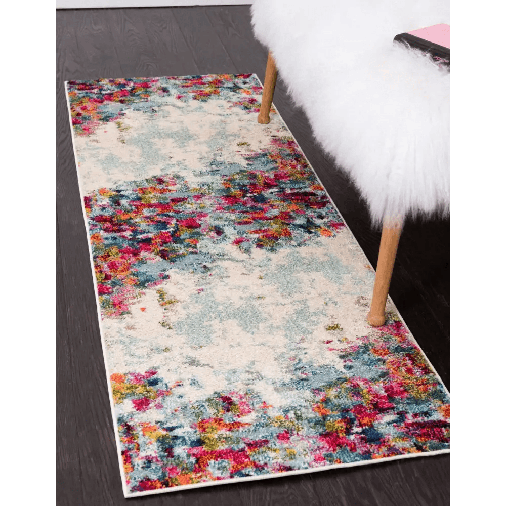 Modern designed joyous chromatic rug