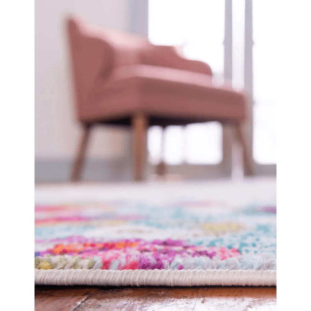 Modern designed joyous chromatic rug