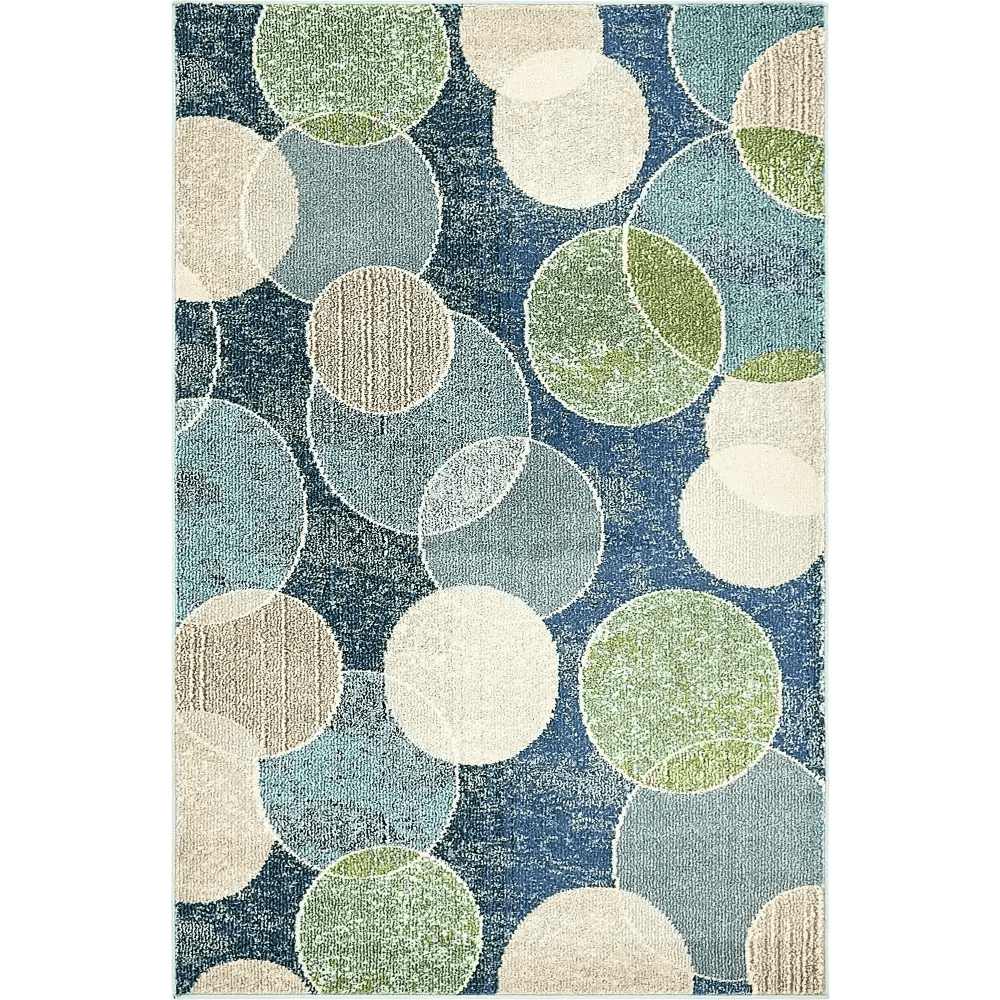 Modern designed seaside chromatic rug