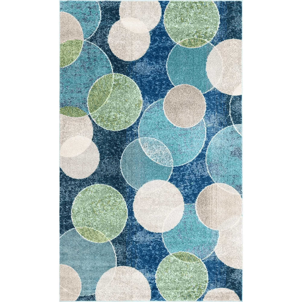 Modern designed seaside chromatic rug