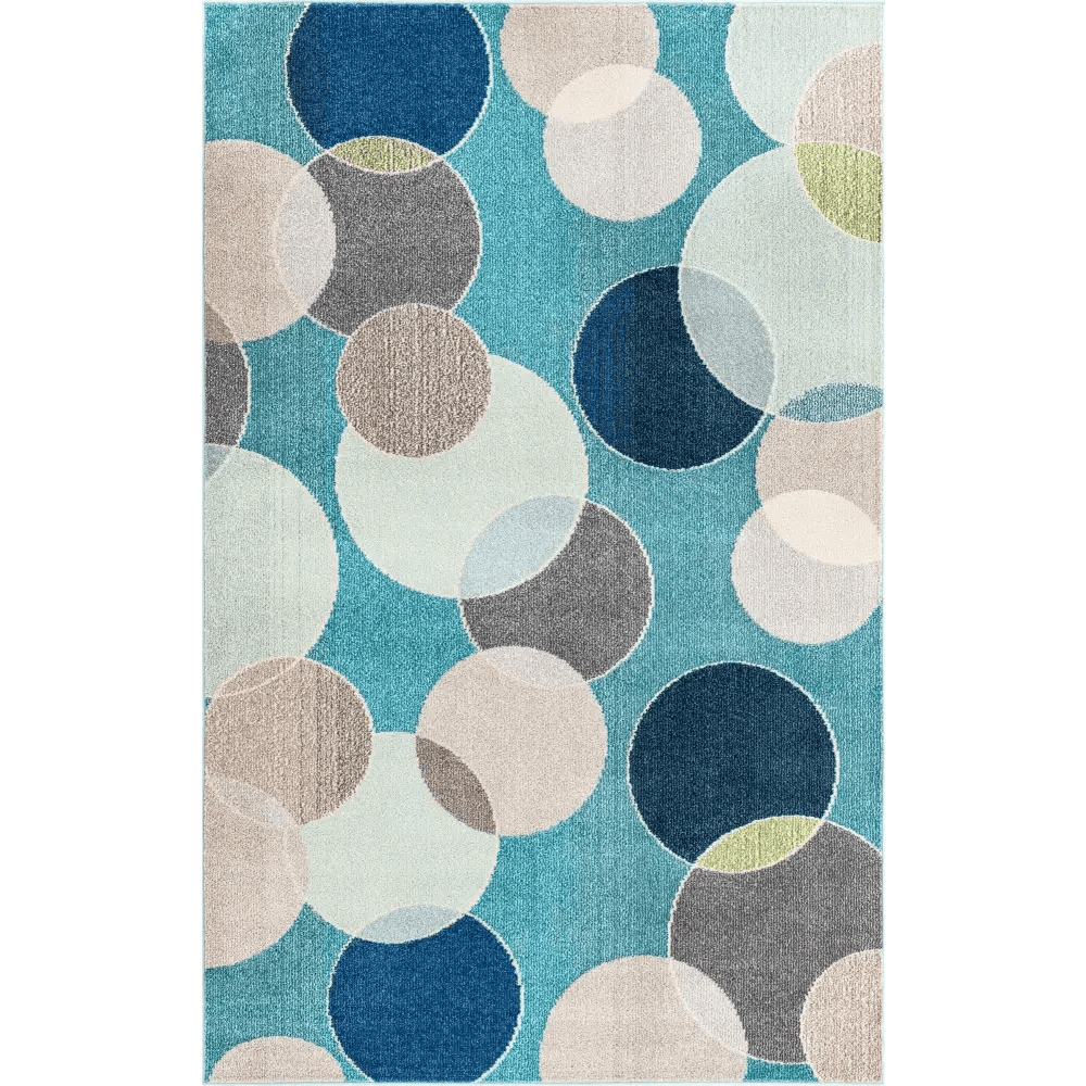 Modern designed seaside chromatic rug