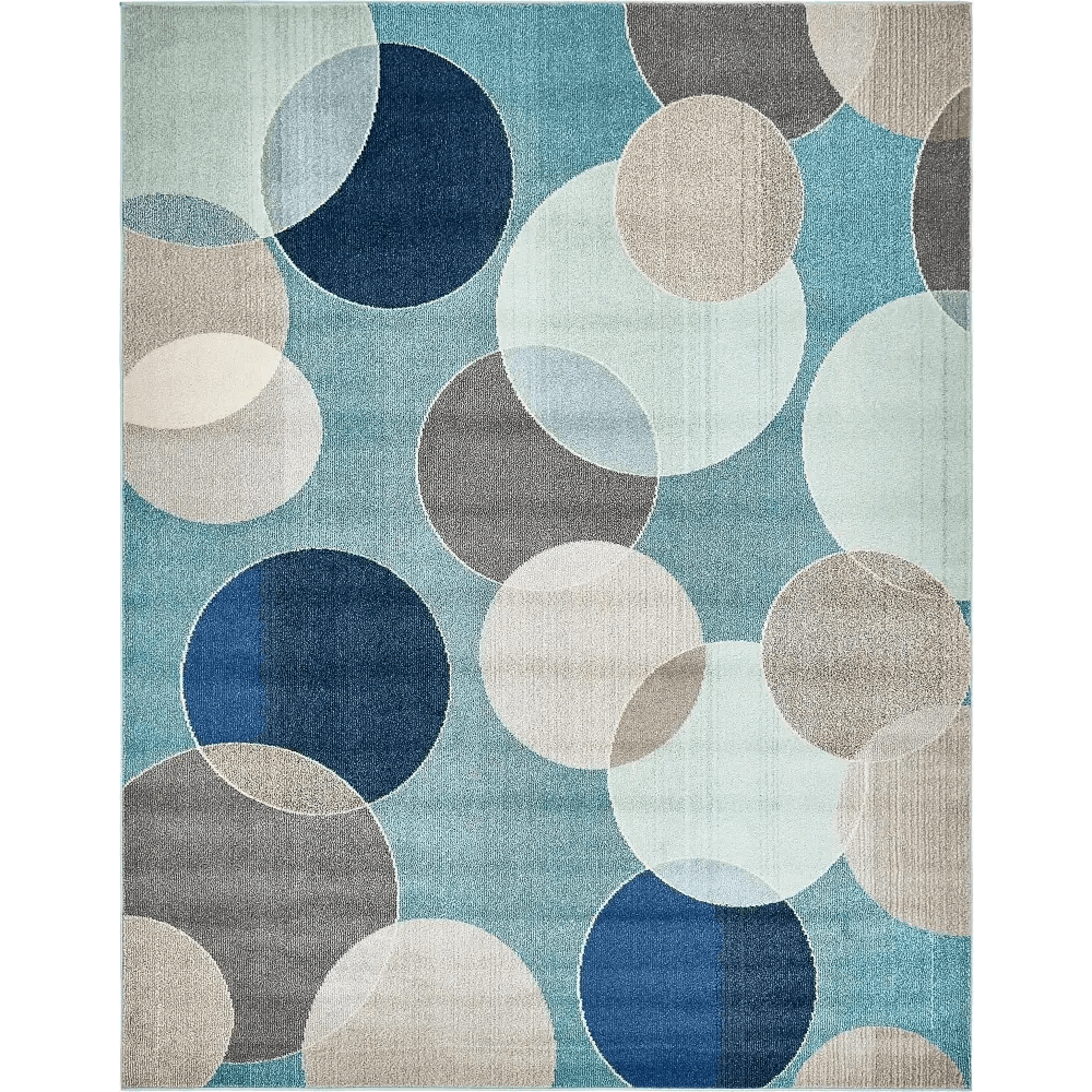 Modern designed seaside chromatic rug