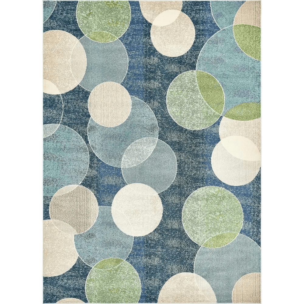 Modern designed seaside chromatic rug