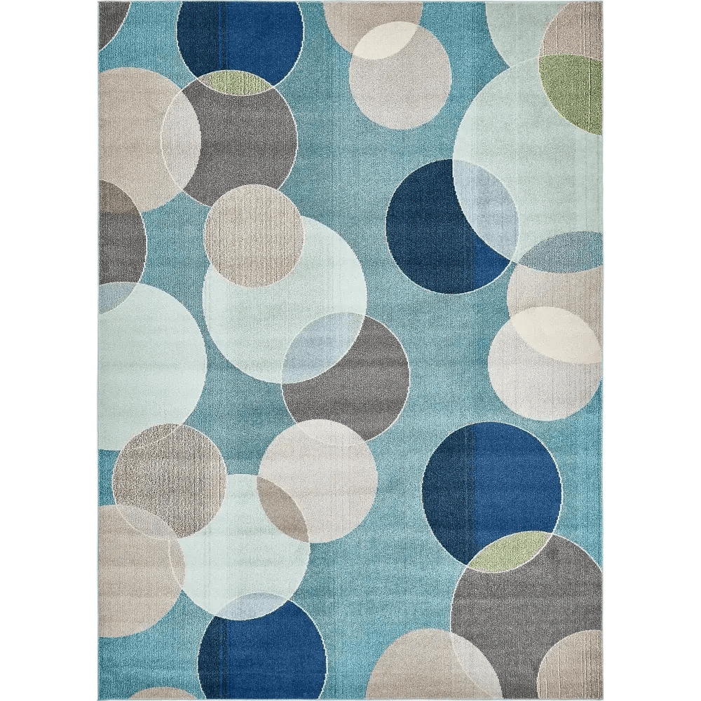 Modern designed seaside chromatic rug