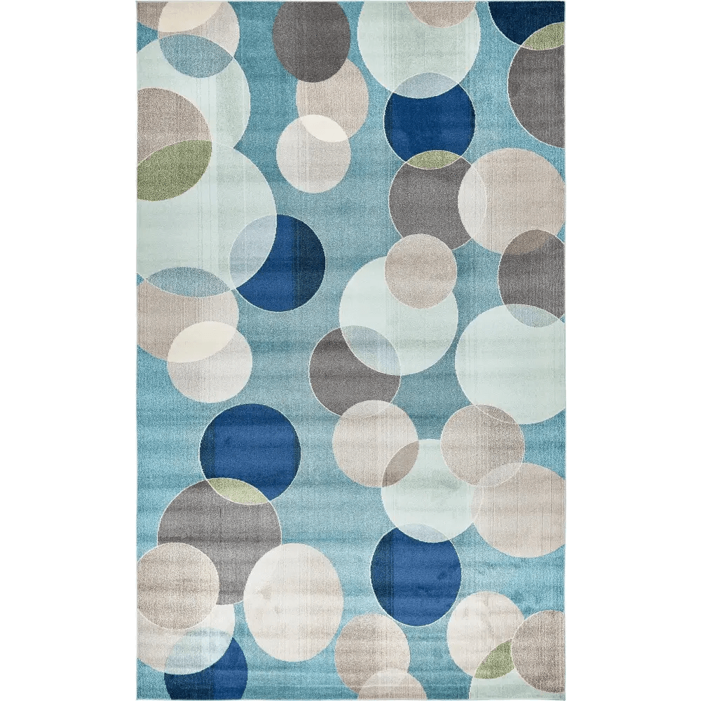 Modern designed seaside chromatic rug