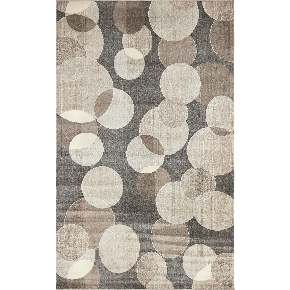 Modern designed seaside chromatic rug