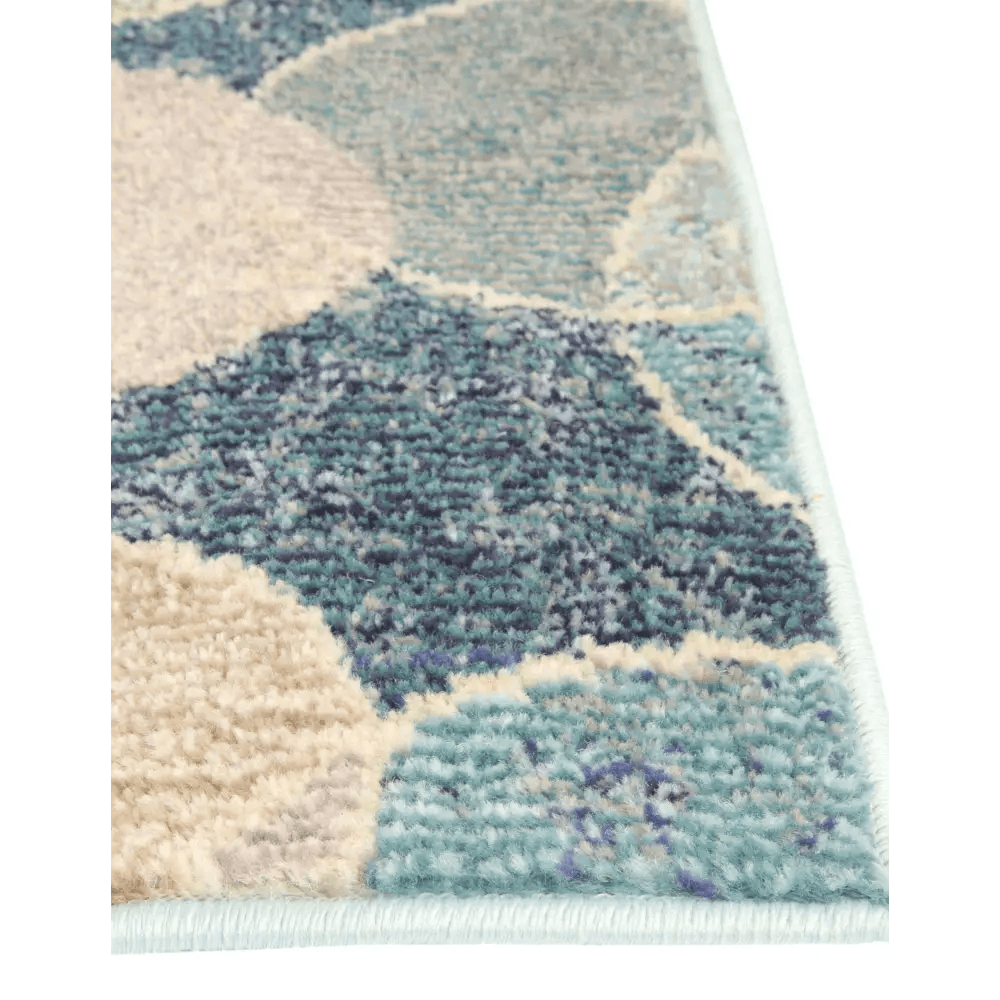 Modern designed seaside chromatic rug