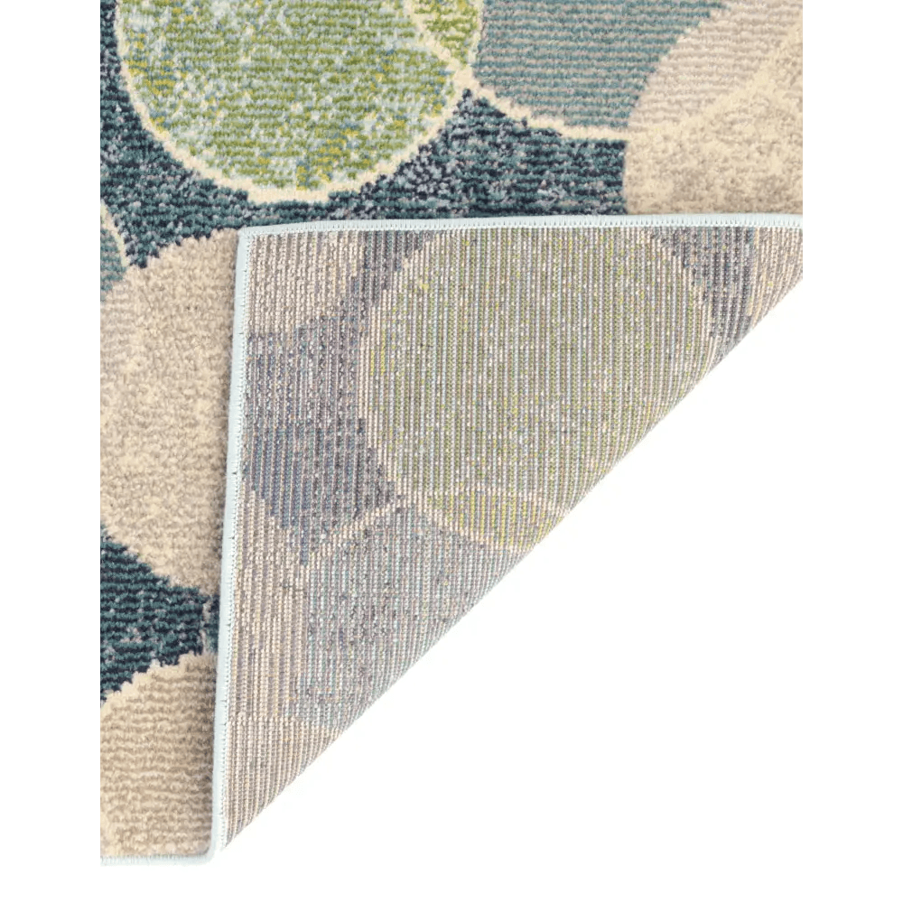 Modern designed seaside chromatic rug