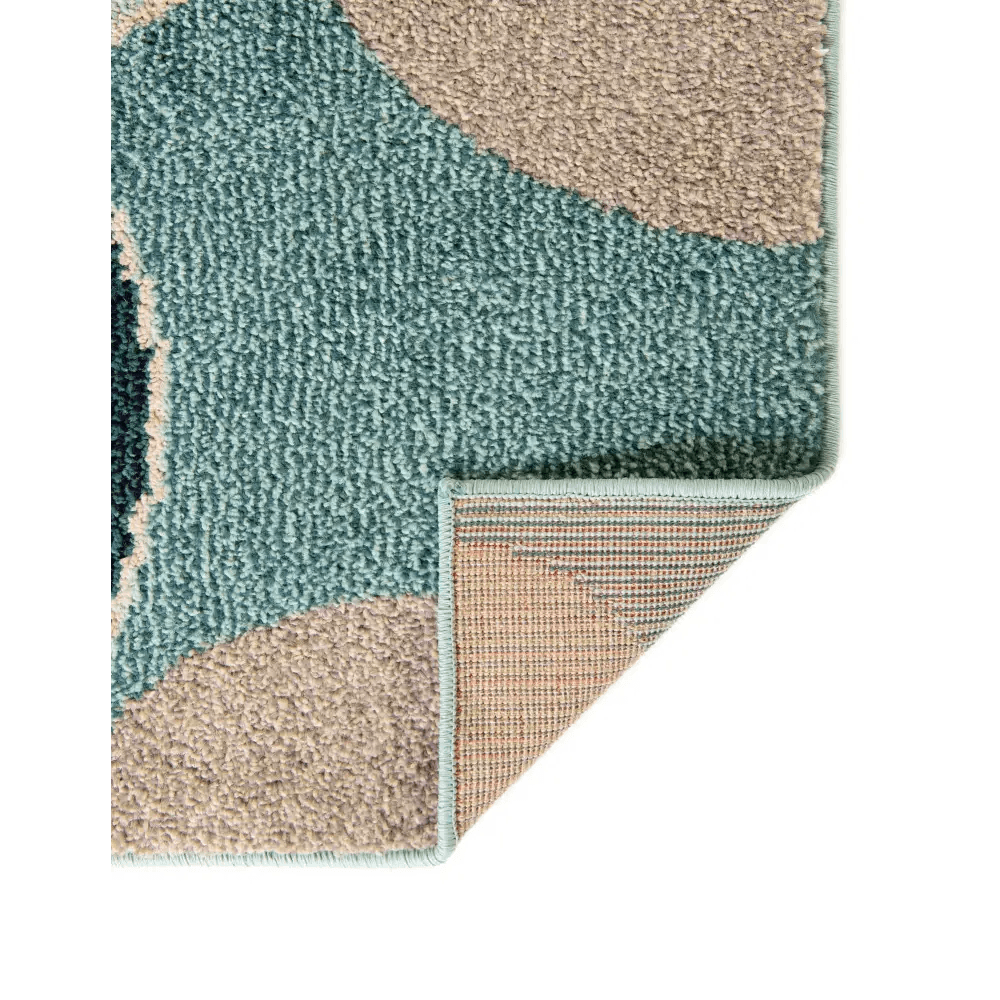 Modern designed seaside chromatic rug