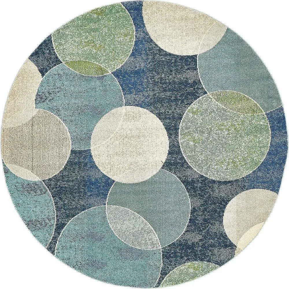 Modern designed seaside chromatic rug