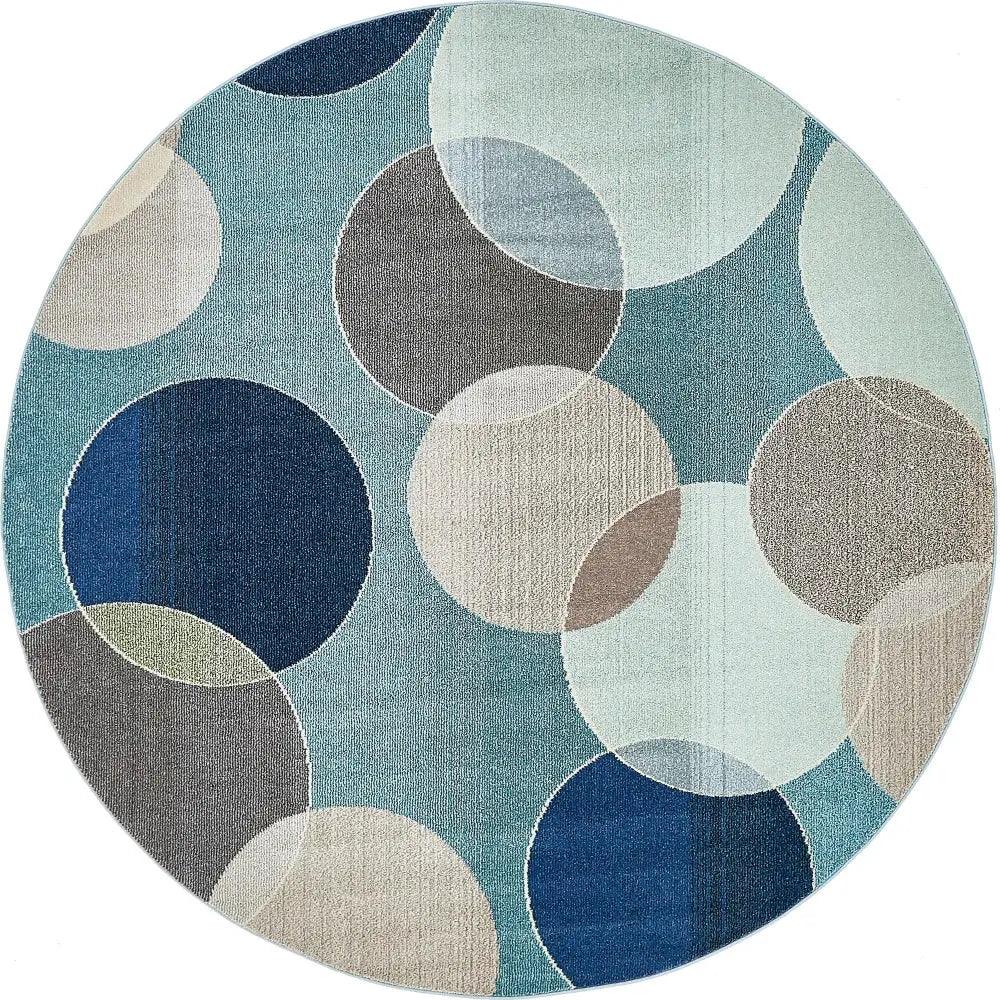 Modern designed seaside chromatic rug