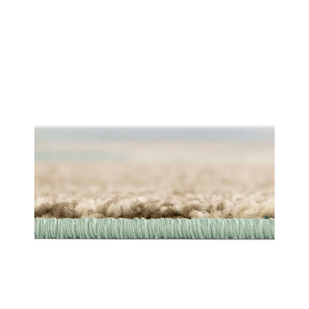 Modern designed seaside chromatic rug