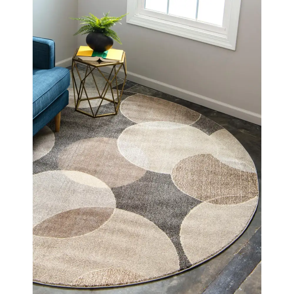 Geometric chindi trellis rug