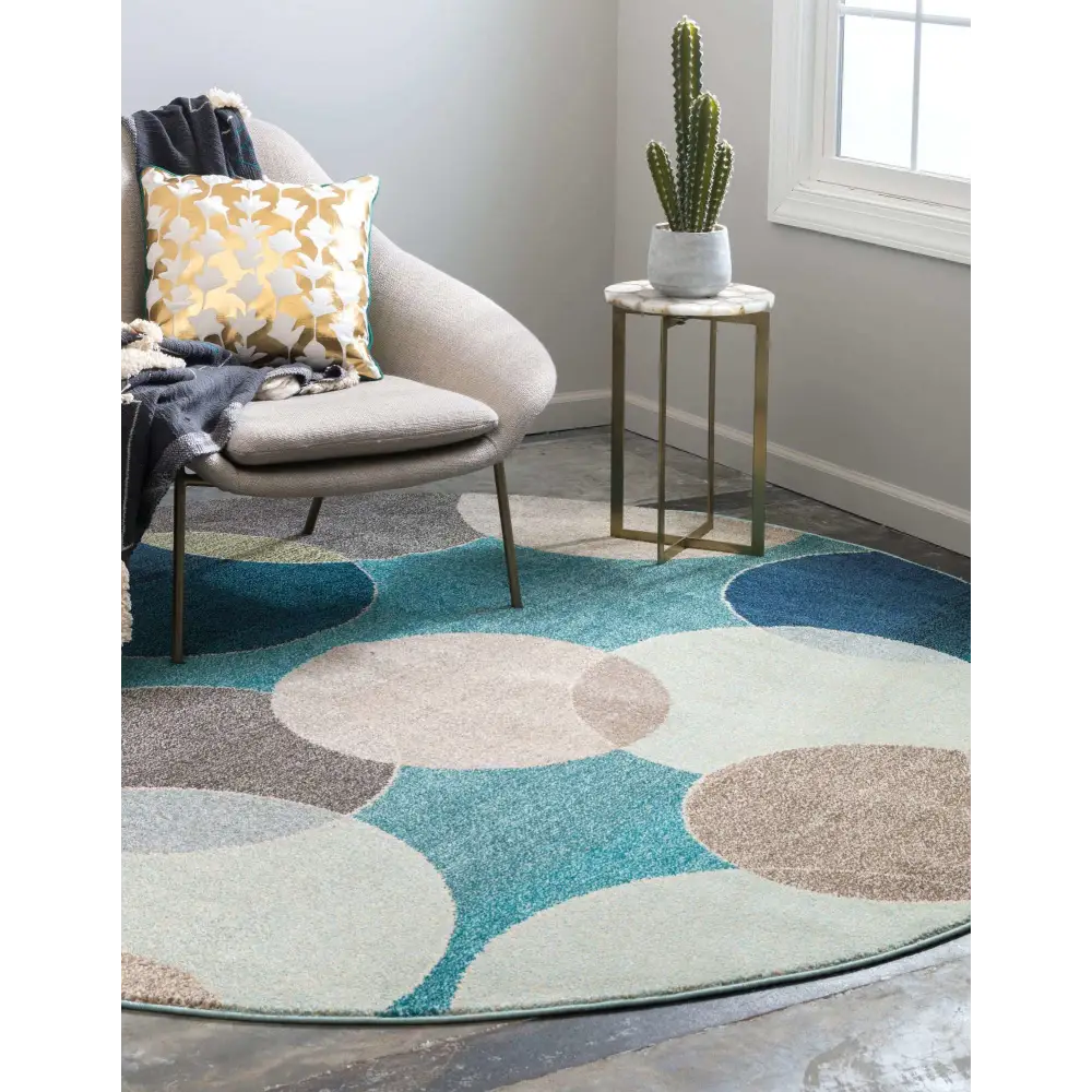 Geometric chindi trellis rug