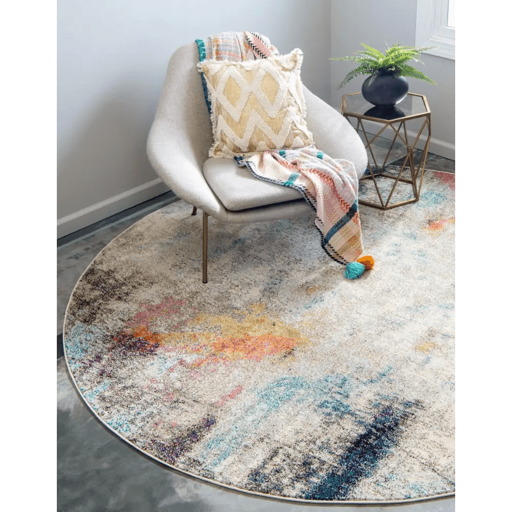 Modern designed tybee chromatic rug