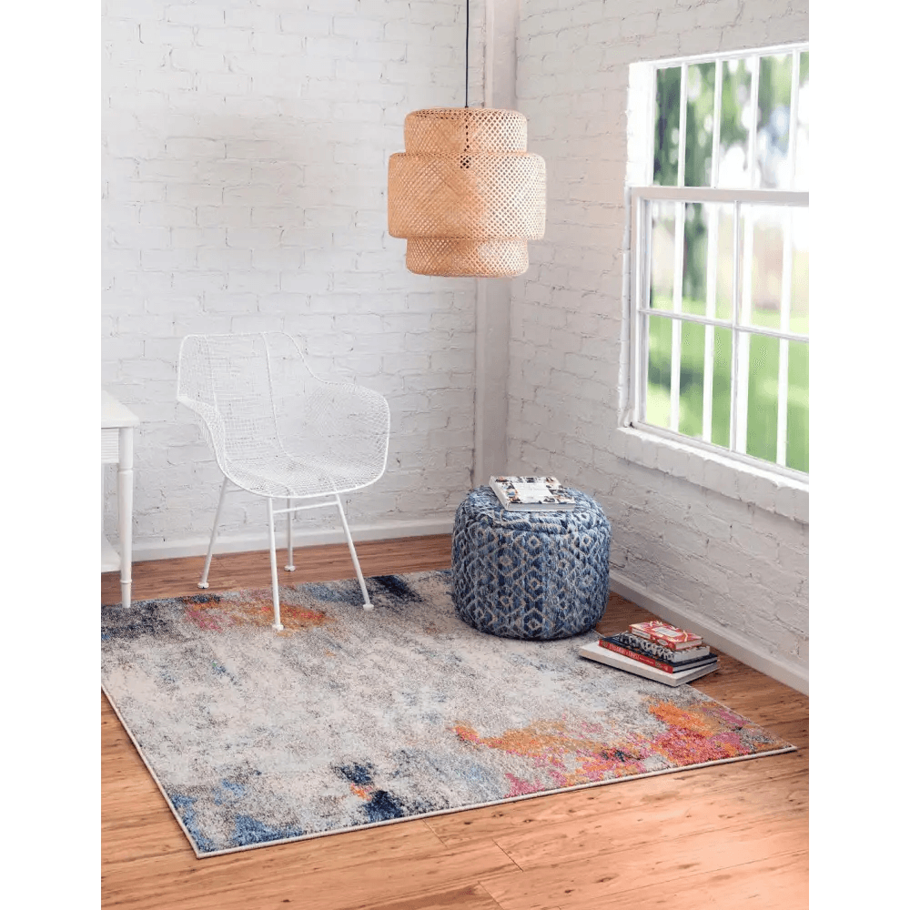 Modern designed tybee chromatic rug