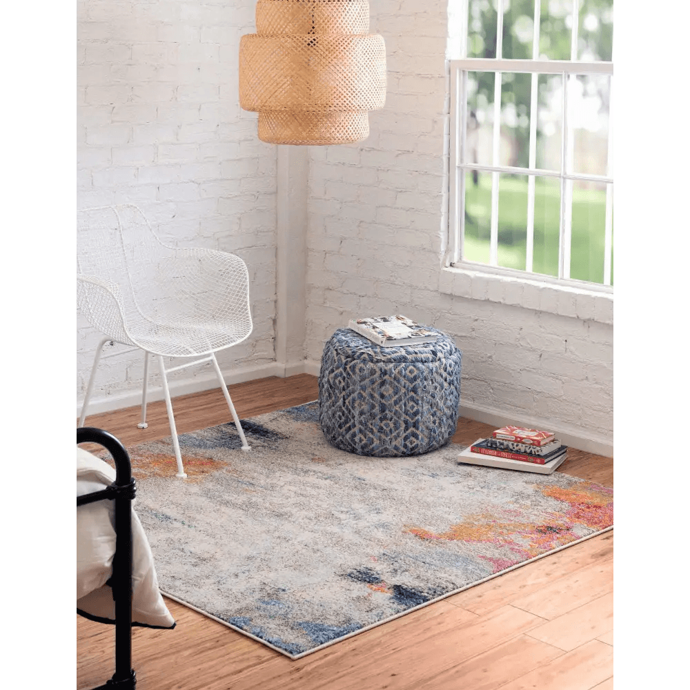 Modern designed tybee chromatic rug