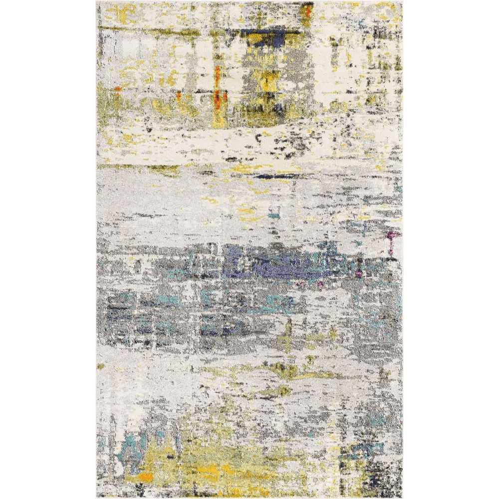 Modern designed urban chromatic rug